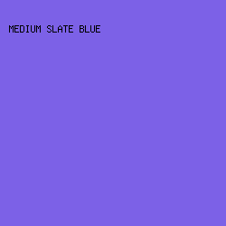 7C61E7 - Medium Slate Blue color image preview