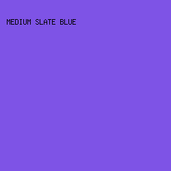 7E53E6 - Medium Slate Blue color image preview