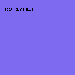 7E6AF1 - Medium Slate Blue color image preview