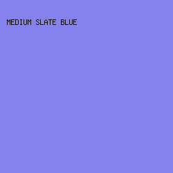 8682ED - Medium Slate Blue color image preview