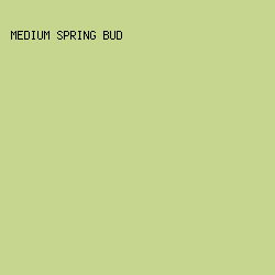 C6D68F - Medium Spring Bud color image preview