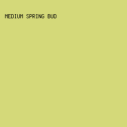 D4D979 - Medium Spring Bud color image preview