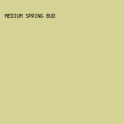 D5D395 - Medium Spring Bud color image preview