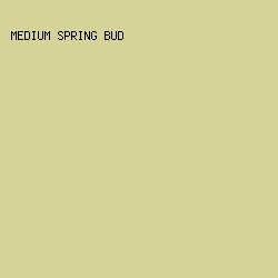 D6D39A - Medium Spring Bud color image preview