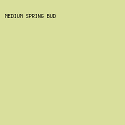 d9df9c - Medium Spring Bud color image preview