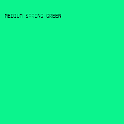 0BF48D - Medium Spring Green color image preview