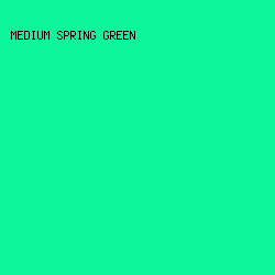 0cf59a - Medium Spring Green color image preview