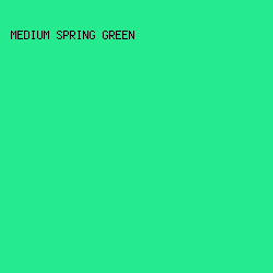 25eb8e - Medium Spring Green color image preview