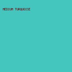 44C6BE - Medium Turquoise color image preview
