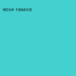 45d0d0 - Medium Turquoise color image preview