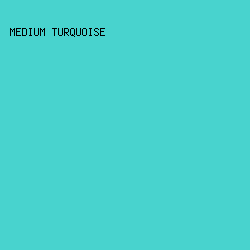48d3ce - Medium Turquoise color image preview