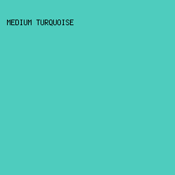 4ECCBE - Medium Turquoise color image preview