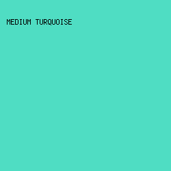 4fddc3 - Medium Turquoise color image preview