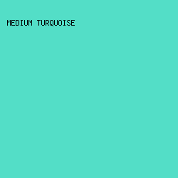 53DEC7 - Medium Turquoise color image preview