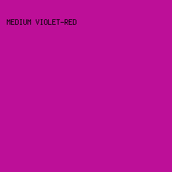 BD0F98 - Medium Violet-Red color image preview