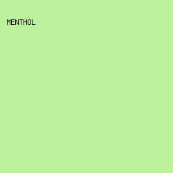 BEF19C - Menthol color image preview