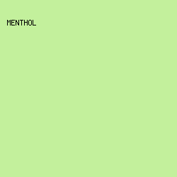 C3F09C - Menthol color image preview