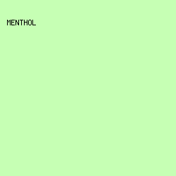 c6ffb4 - Menthol color image preview