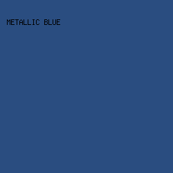 2A4D80 - Metallic Blue color image preview