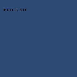 2C4A73 - Metallic Blue color image preview