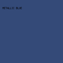 344A78 - Metallic Blue color image preview
