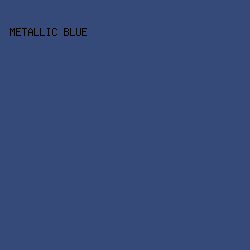 354a79 - Metallic Blue color image preview