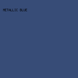 374c77 - Metallic Blue color image preview