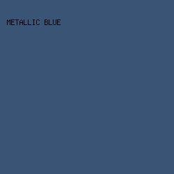 3A5475 - Metallic Blue color image preview