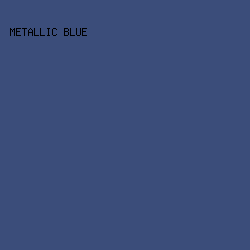 3B4D7A - Metallic Blue color image preview