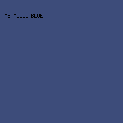 3d4c7a - Metallic Blue color image preview