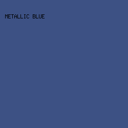3d5184 - Metallic Blue color image preview