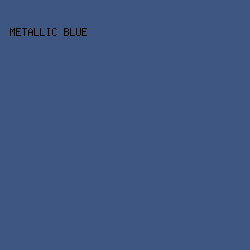 3d5682 - Metallic Blue color image preview