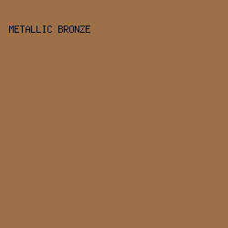 9c6f46 - Metallic Bronze color image preview