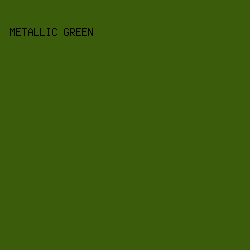 3B5C0A - Metallic Green color image preview