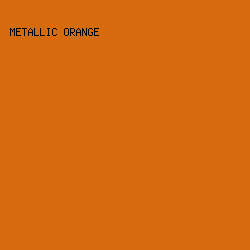 D66B0D - Metallic Orange color image preview