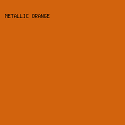 d2630d - Metallic Orange color image preview