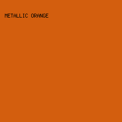 d35e0e - Metallic Orange color image preview
