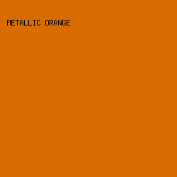 d86c00 - Metallic Orange color image preview