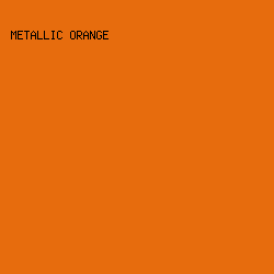 e76c0d - Metallic Orange color image preview