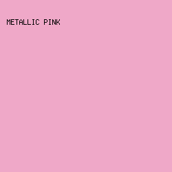 efa8c8 - Metallic Pink color image preview