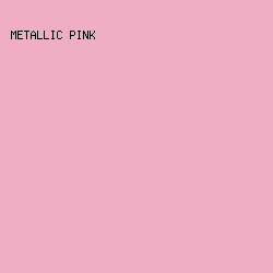 f0aec5 - Metallic Pink color image preview