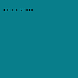 087E8B - Metallic Seaweed color image preview