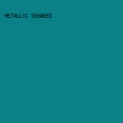 0B8087 - Metallic Seaweed color image preview