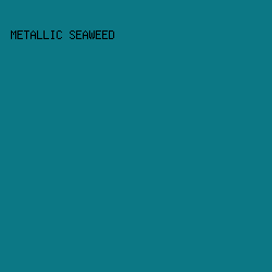 0C7885 - Metallic Seaweed color image preview