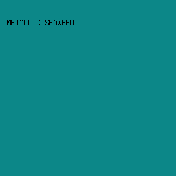 0c8788 - Metallic Seaweed color image preview