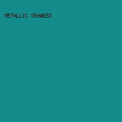 148C8C - Metallic Seaweed color image preview