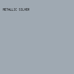 9FA9B2 - Metallic Silver color image preview