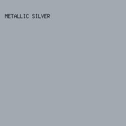 A1A9B1 - Metallic Silver color image preview
