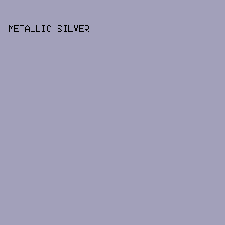 A2A0BA - Metallic Silver color image preview