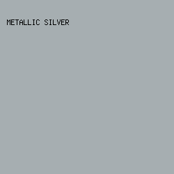 A6AEB1 - Metallic Silver color image preview